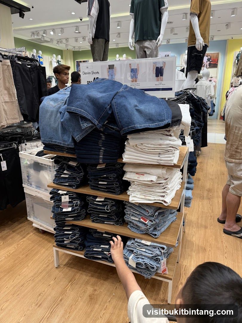 Denim Shorts Display