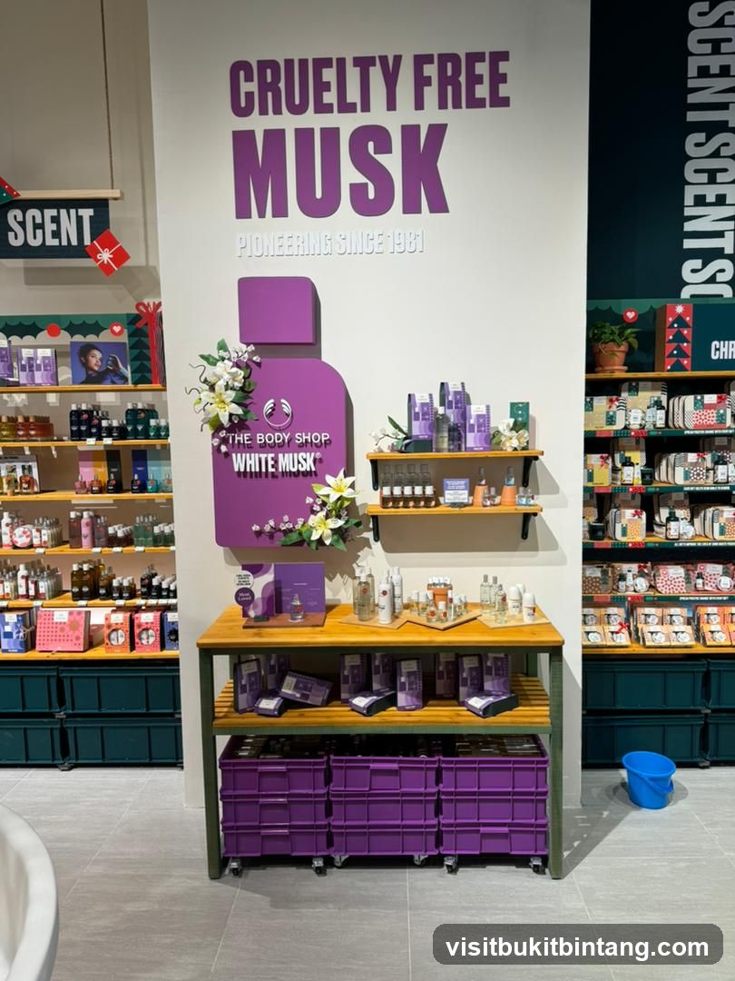 The Body Shop White Musk Display