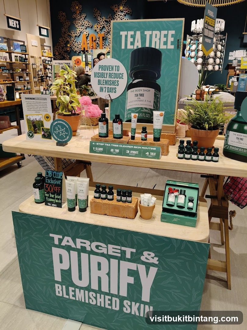 The Body Shop Tea Tree Skincare Display