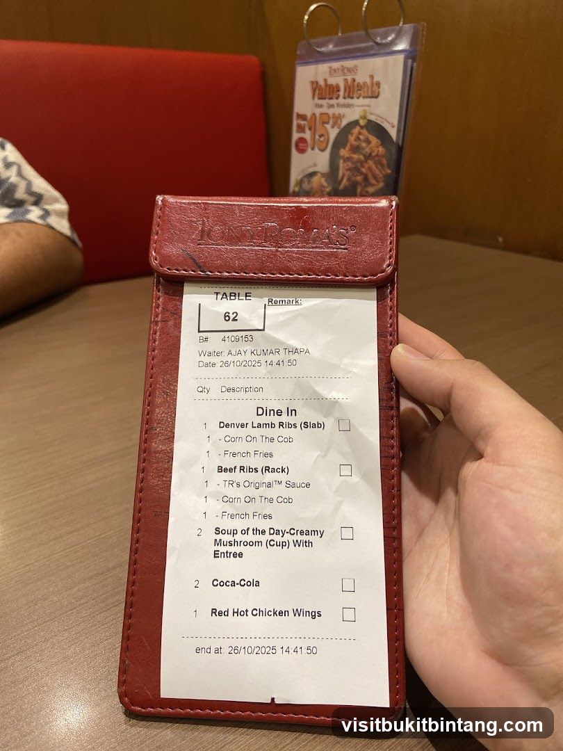 Restaurant Bill