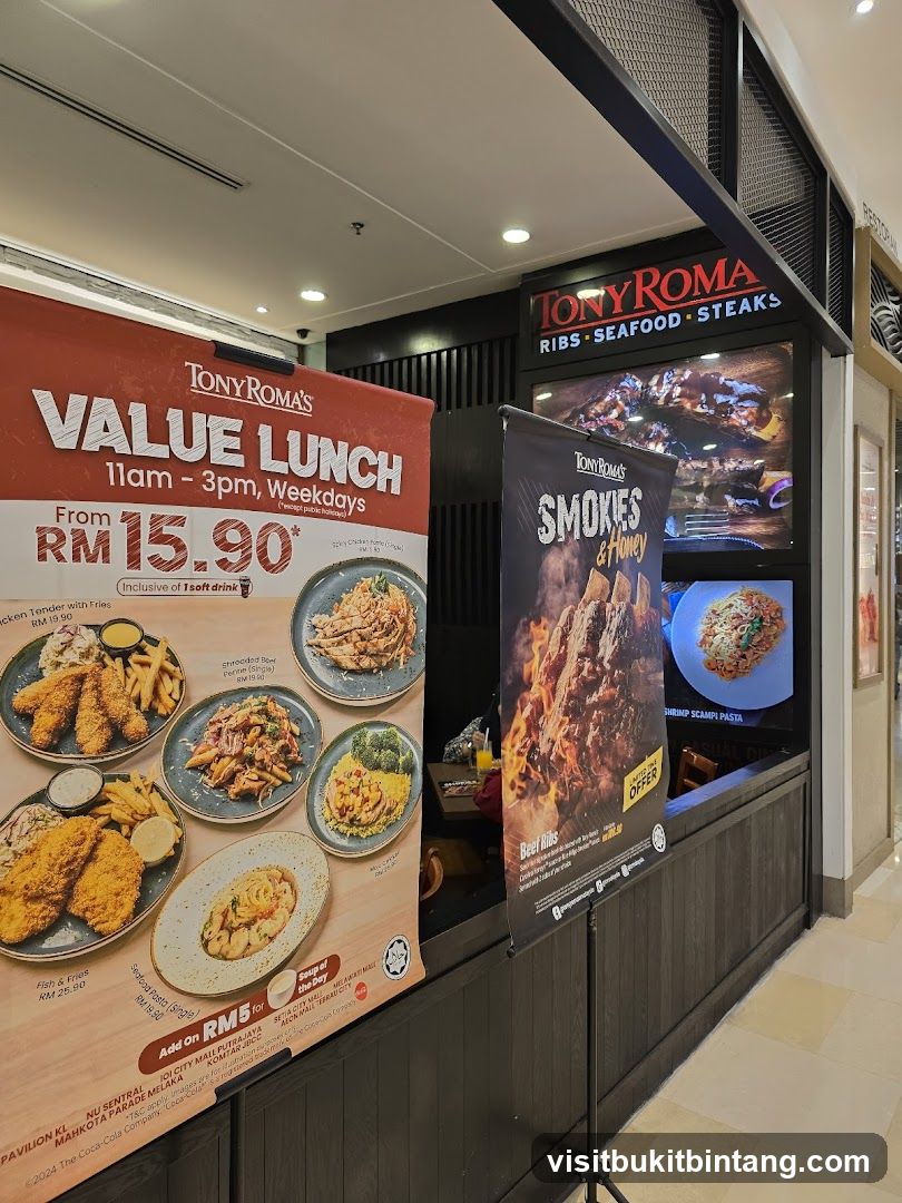 Tony Roma's Value Lunch Promotion