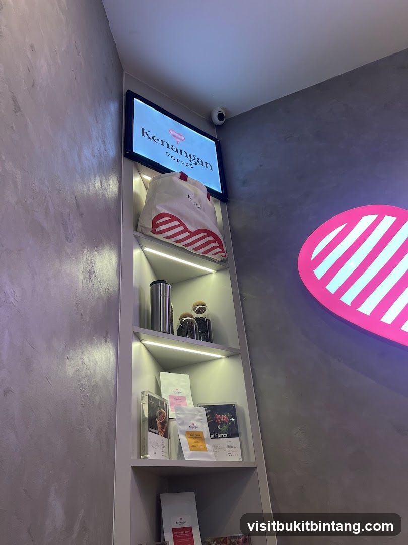 Kenangan Coffee Display Shelf