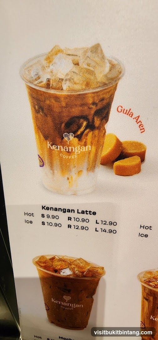 Kenangan Coffee Menu