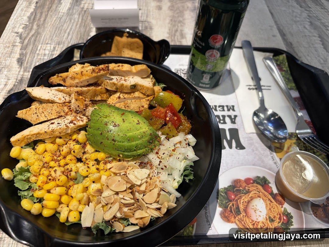 Healthy Bowl with Avocado and Corn