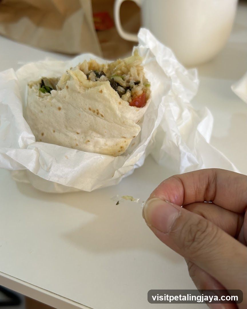 Burrito on Table