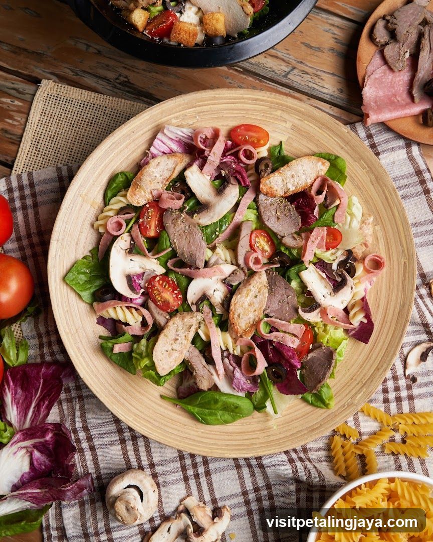Salad with Pasta and Meat
