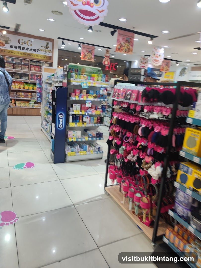 Store Interior with Health Products and Accessories