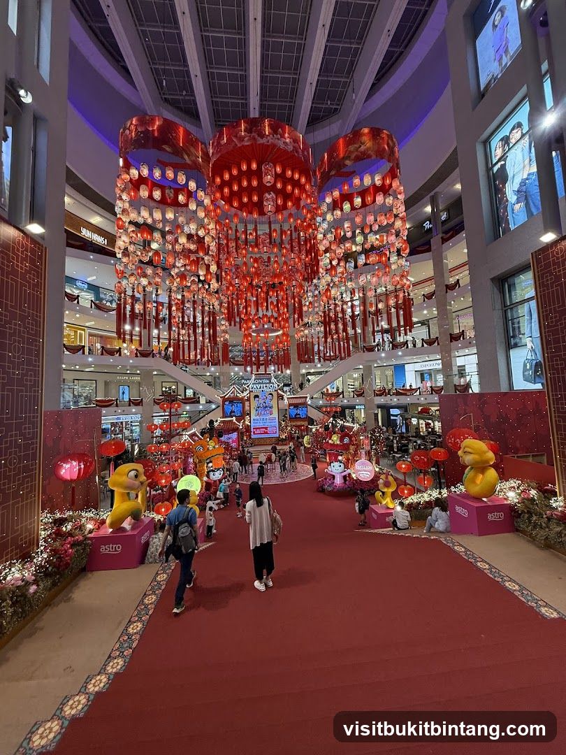 Mall Interior Decorated for Lunar New Year