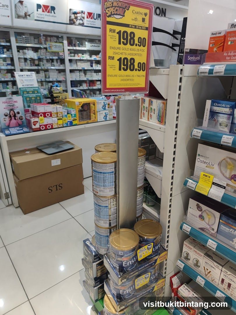 Caring Pharmacy Sale Display