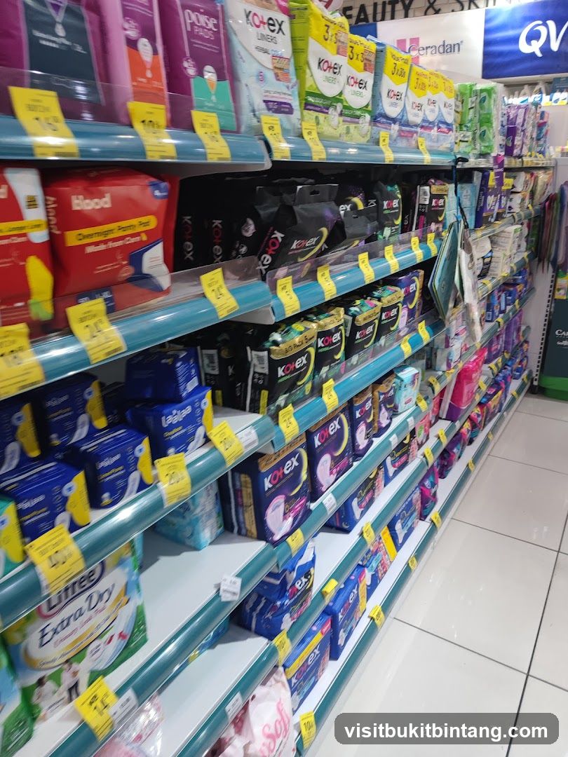 Feminine Hygiene Products Aisle