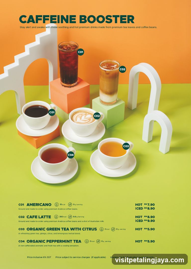 Caffeine Booster Menu