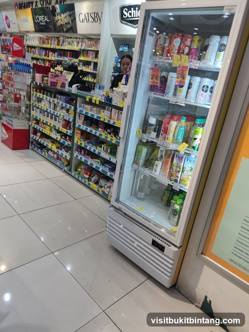 Store Interior with Refrigerated Display