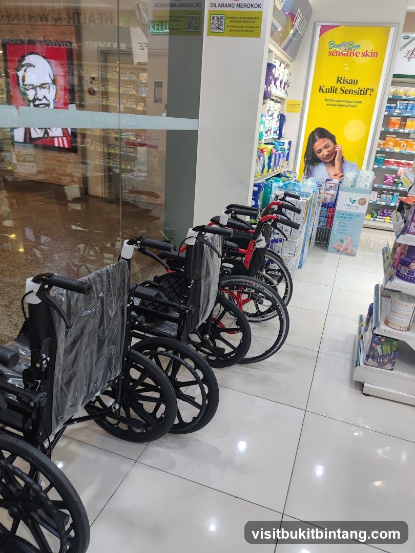 Wheelchairs and Pharmacy Display