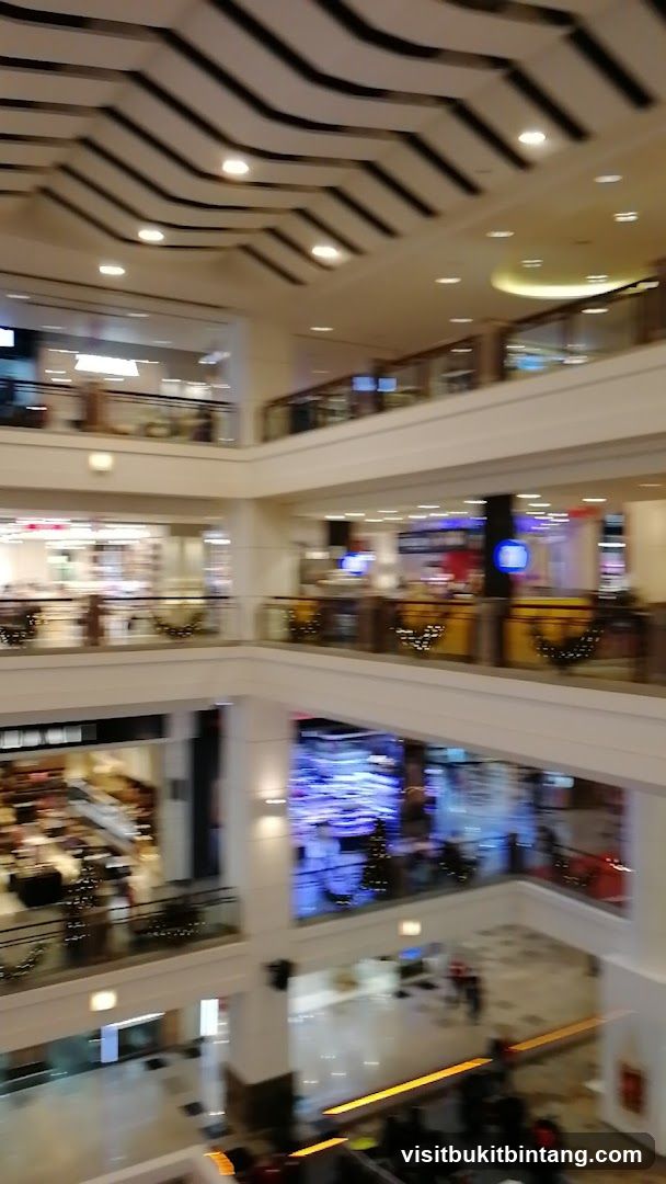 Interior of a multi-level shopping mall
