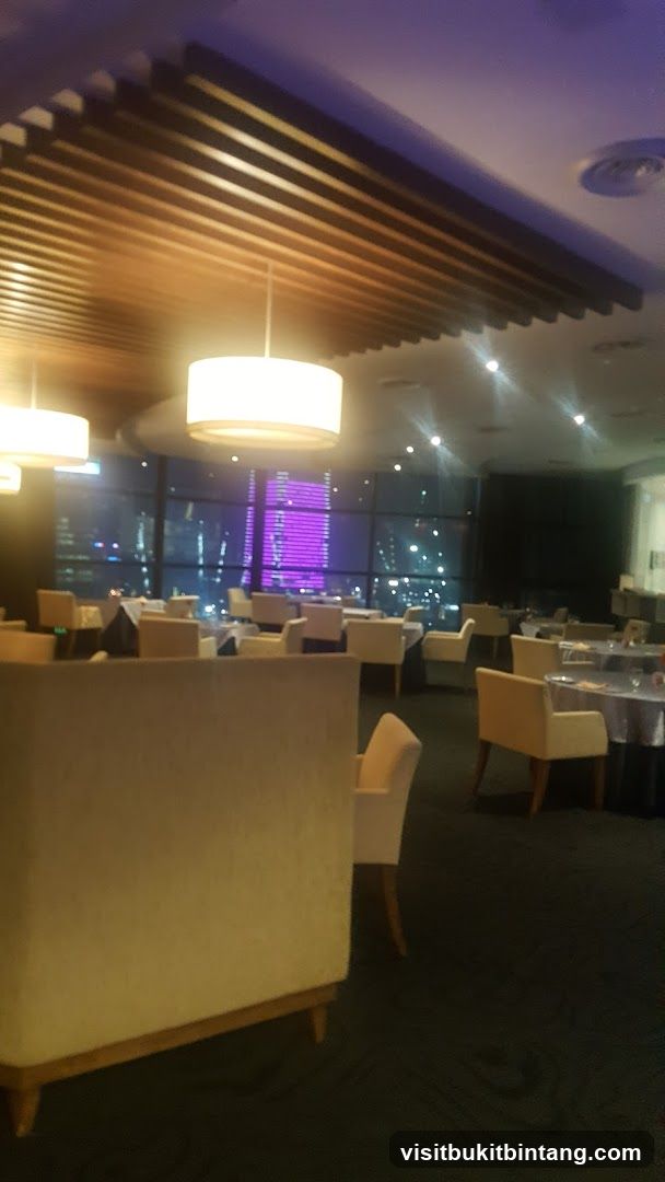Restaurant Interior with City View