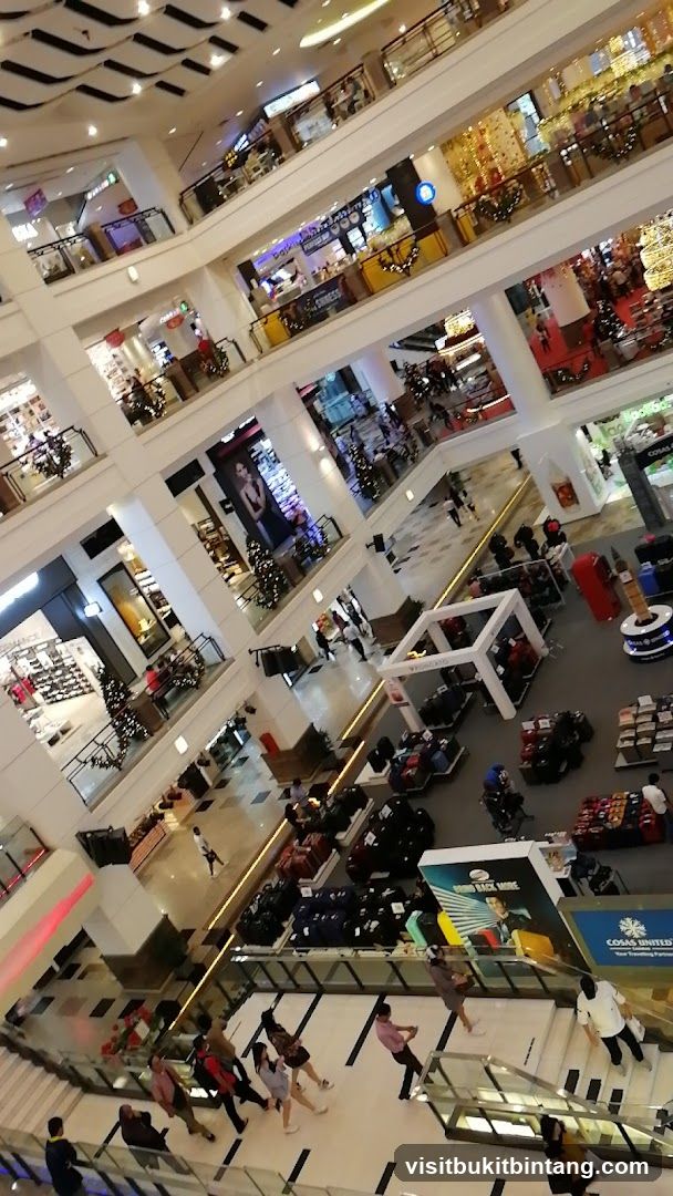 Mall Interior with Christmas Decorations
