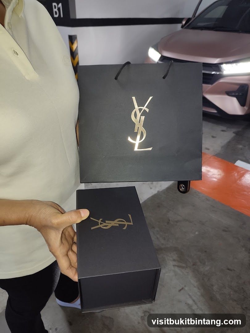Yves Saint Laurent Shopping Bag and Box