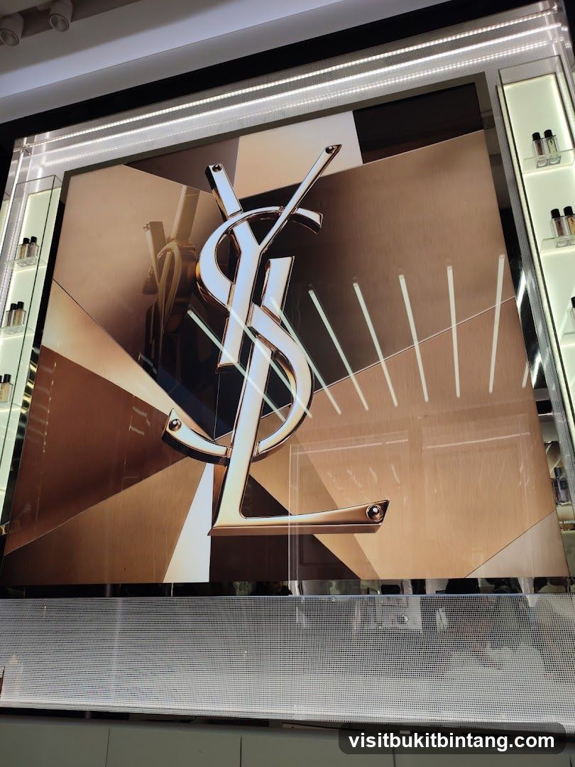 Yves Saint Laurent Logo Display