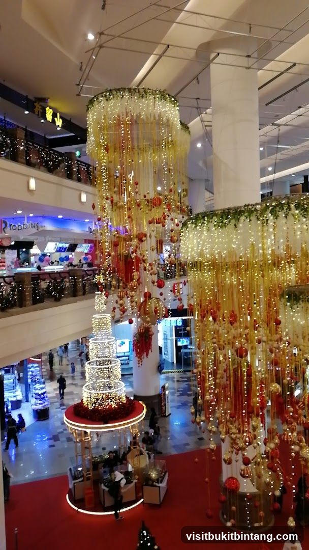 Mall Interior with Christmas Decorations