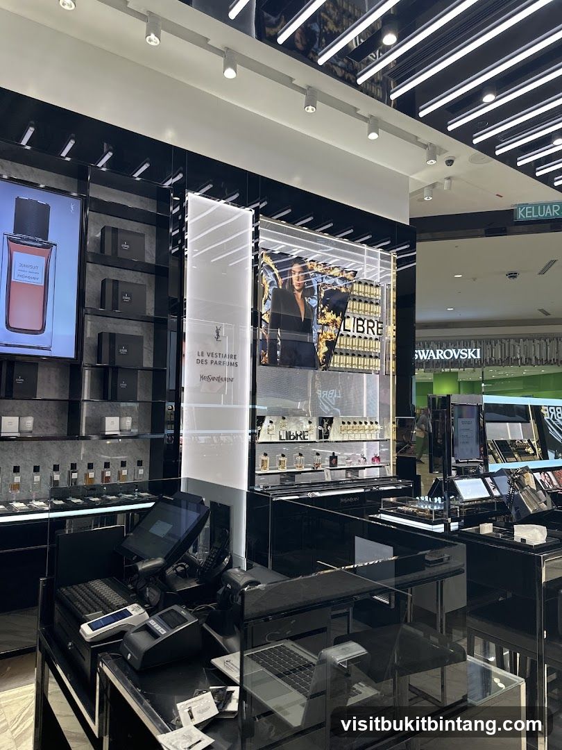 Perfume and Cosmetics Display