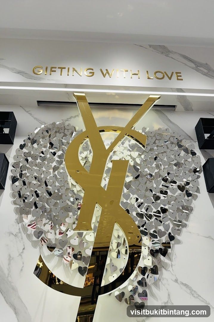 Yves Saint Laurent Logo Display