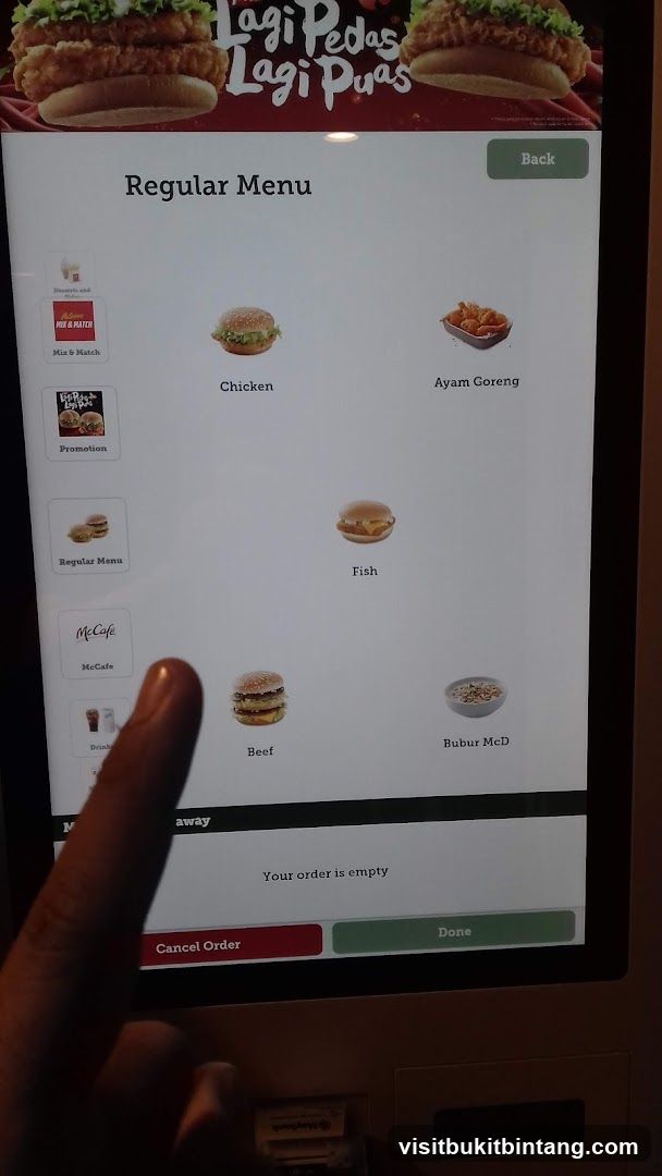 Regular Menu