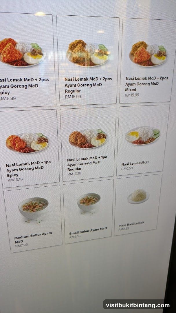 McDonald's Menu