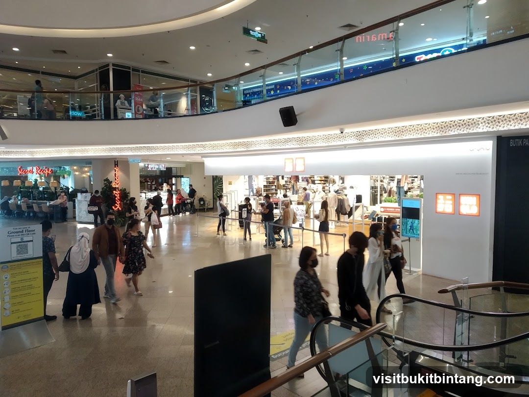 Mall Interior with Shoppers