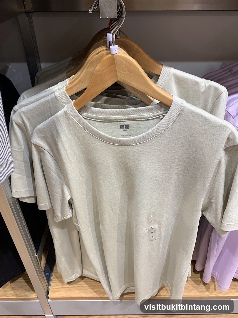 T-shirts on hangers