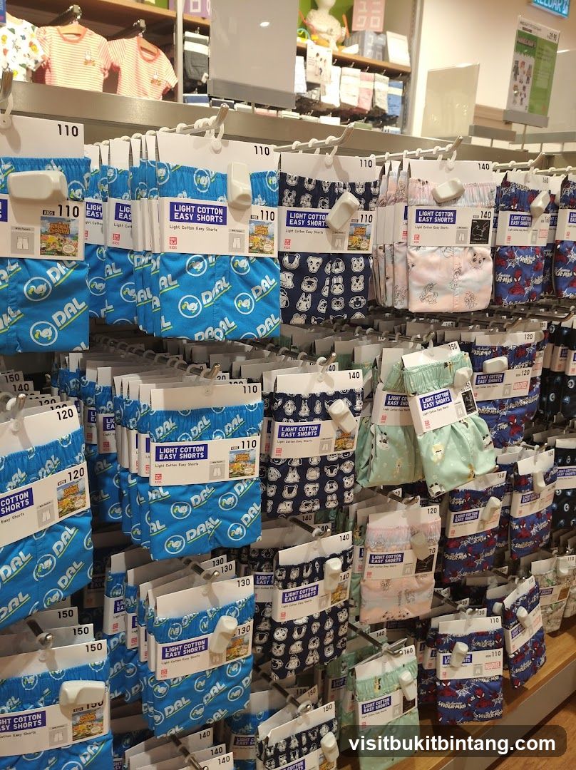 Children's Shorts Display