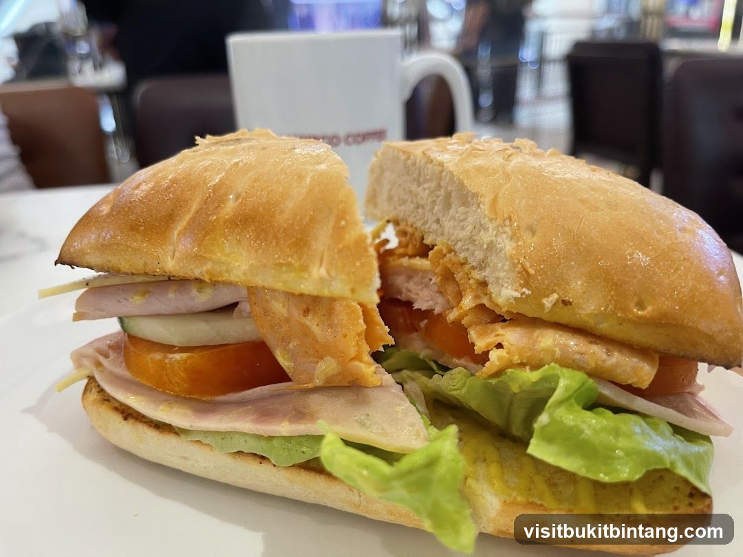 Sandwich and Coffee Cup