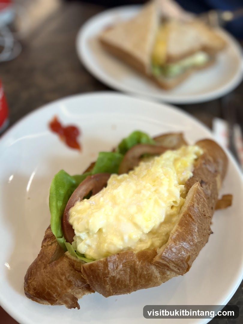 Croissant Sandwich with Scrambled Eggs