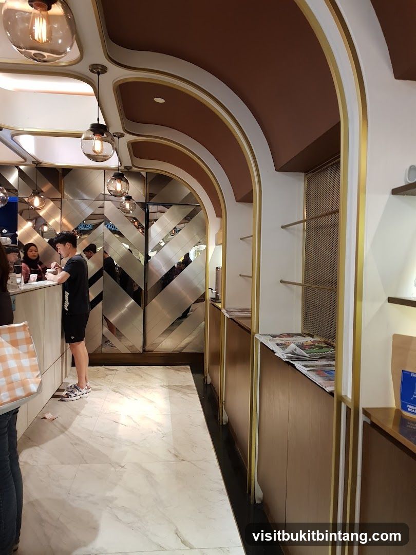 Interior of a cafe
