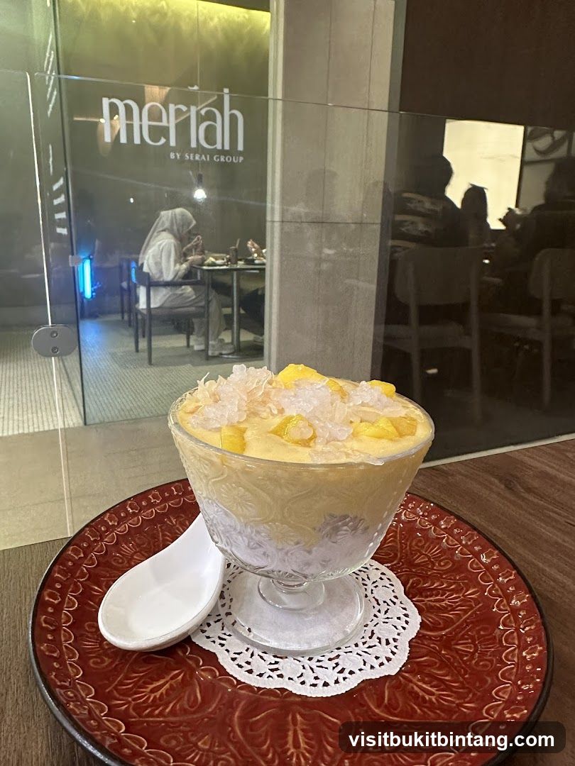 Dessert with Mango and Ice