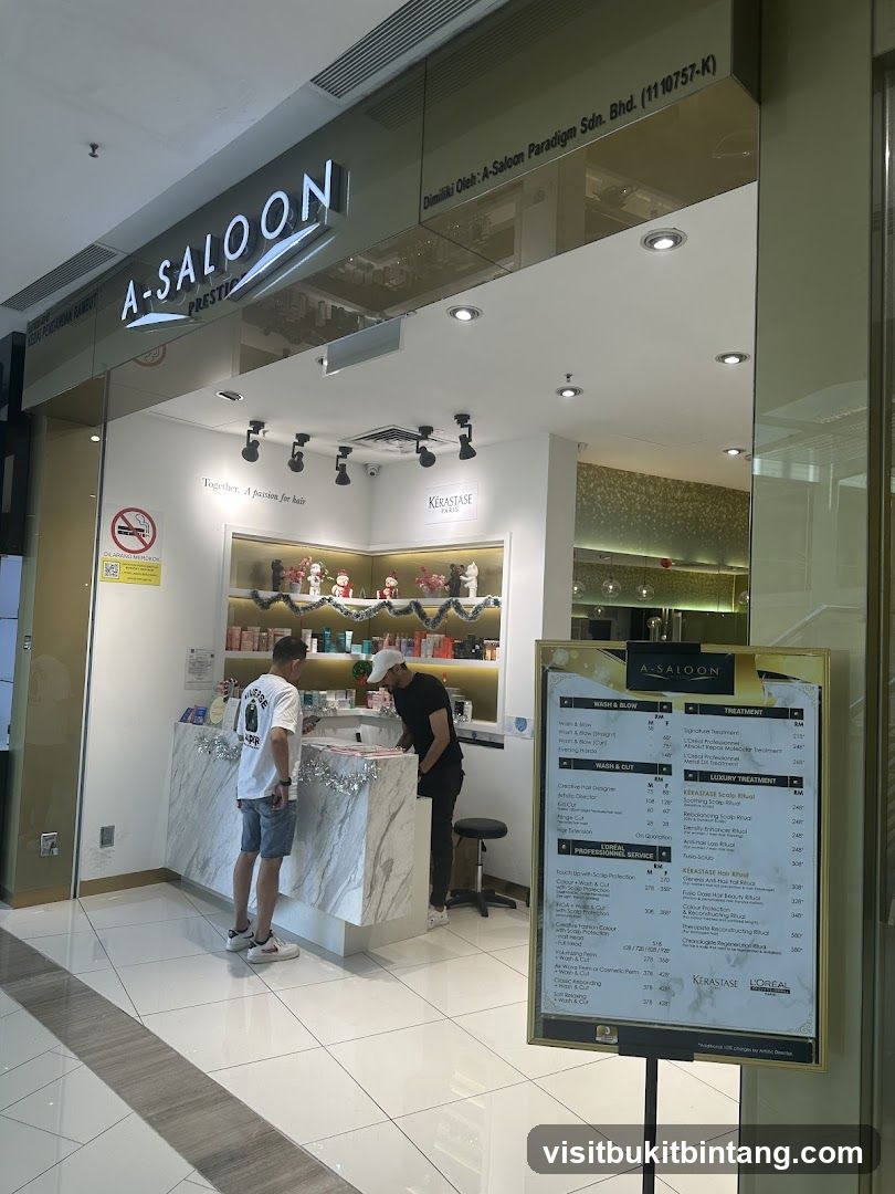 A-Saloon Prestige Gurney Paragon - Highly Recommended Best Salon in Penang