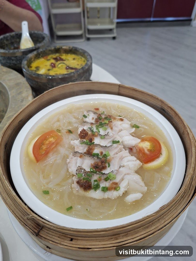 Steamed Fish with Noodles