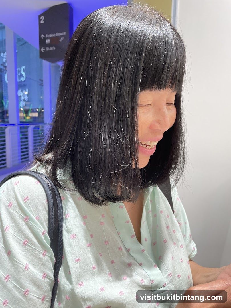 Woman smiling