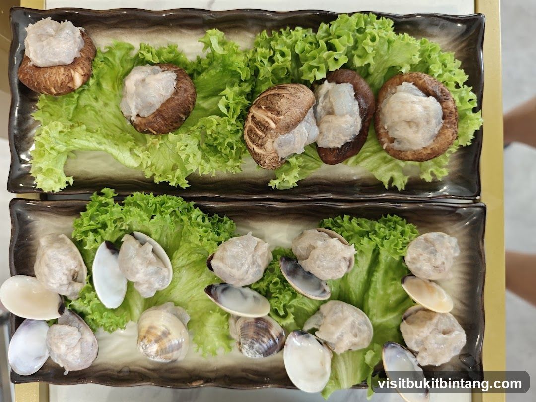 Stuffed Mushrooms and Clams