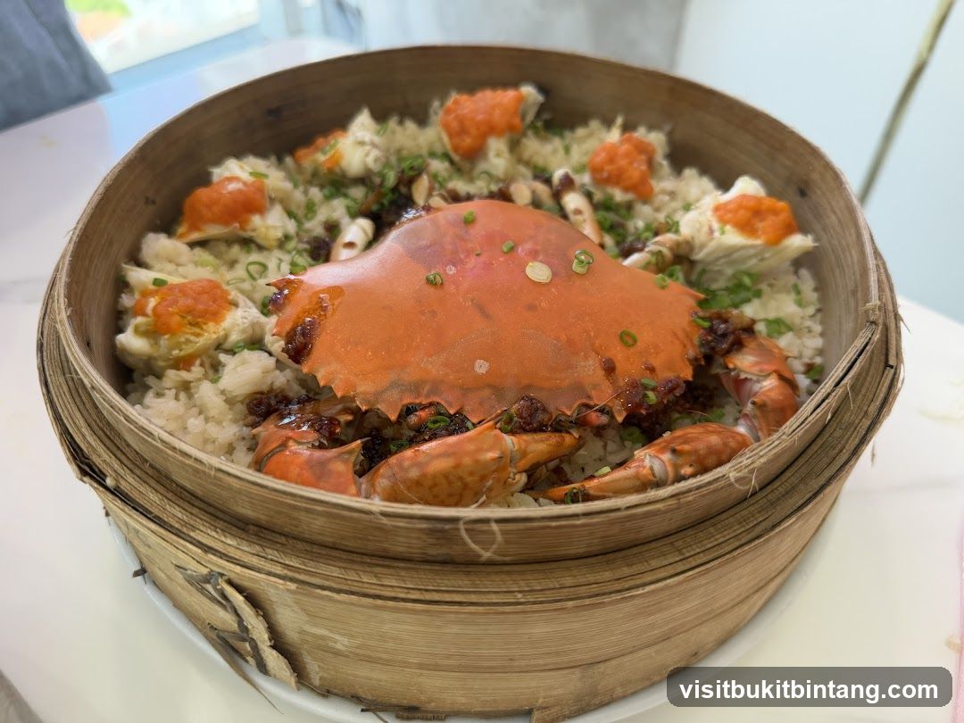 Steamed Crab with Rice