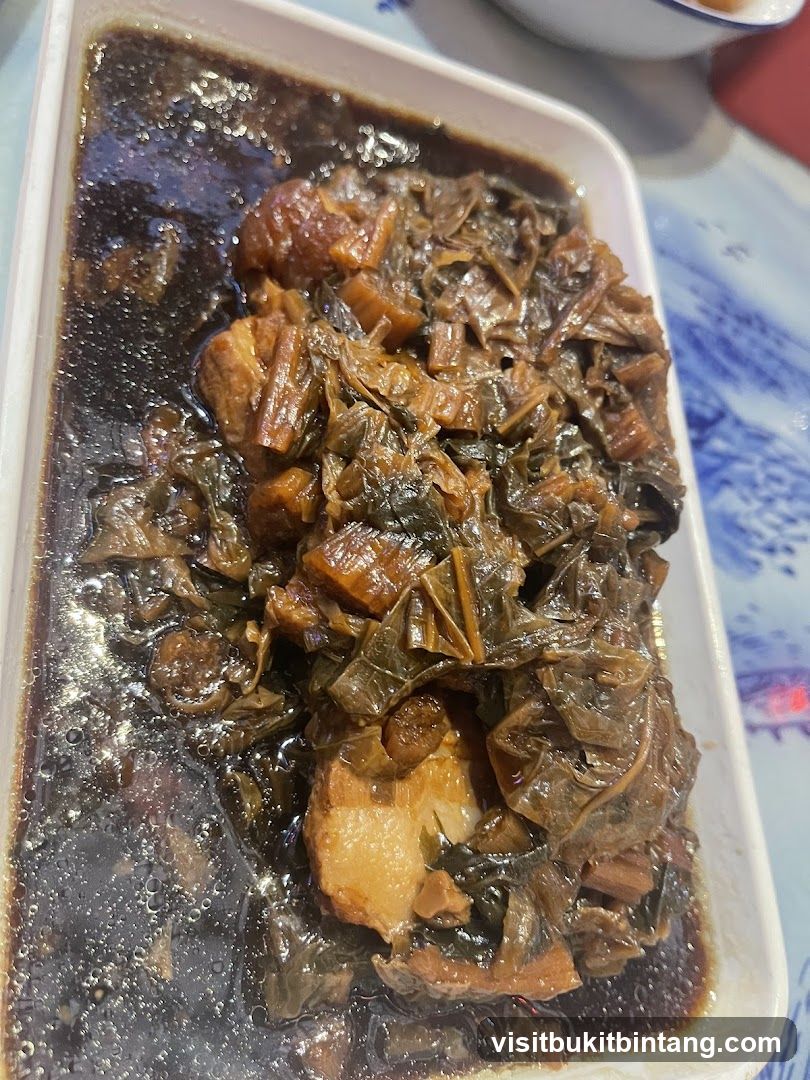 Braised Pork Belly with Pickled Mustard Greens