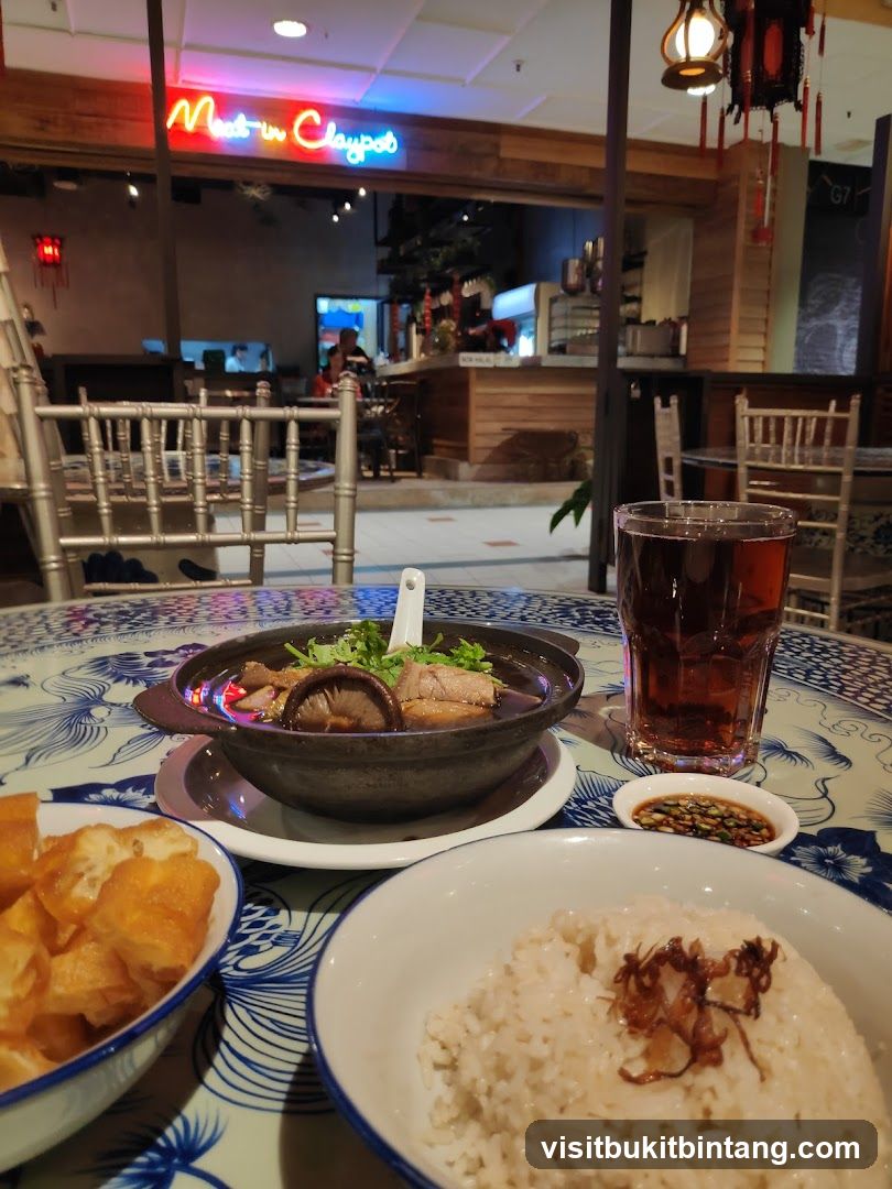 Restaurant Interior with Food