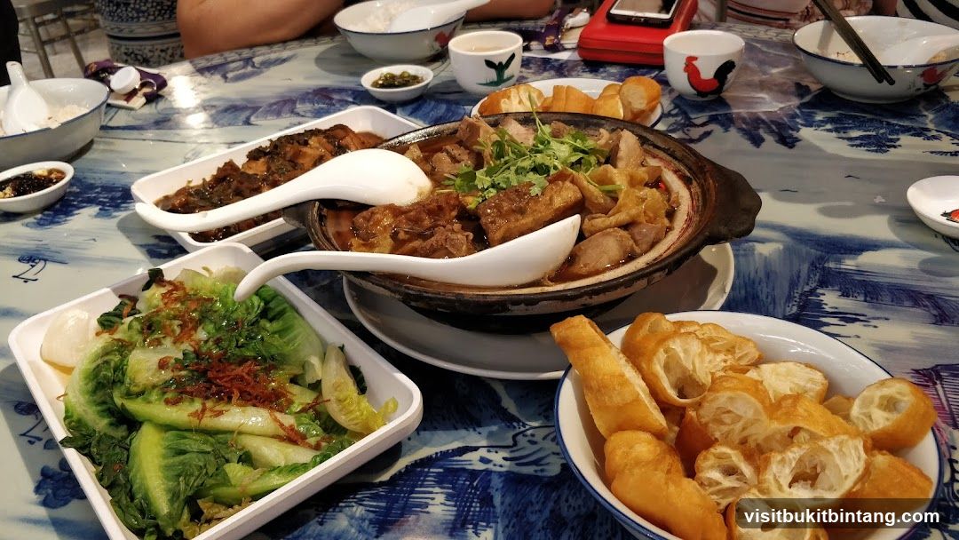 Table with various dishes