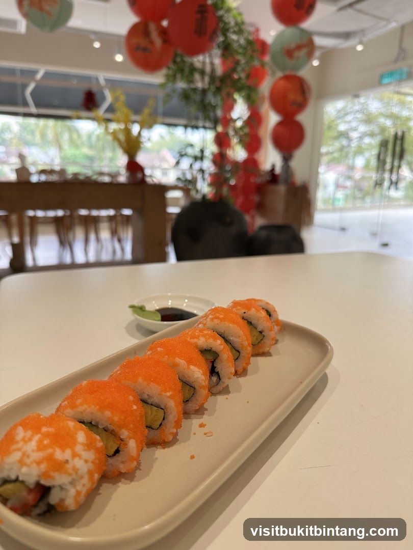 Sushi Rolls with Soy Sauce