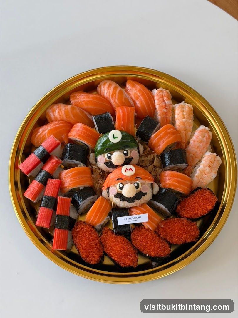 Mario and Luigi Sushi Platter
