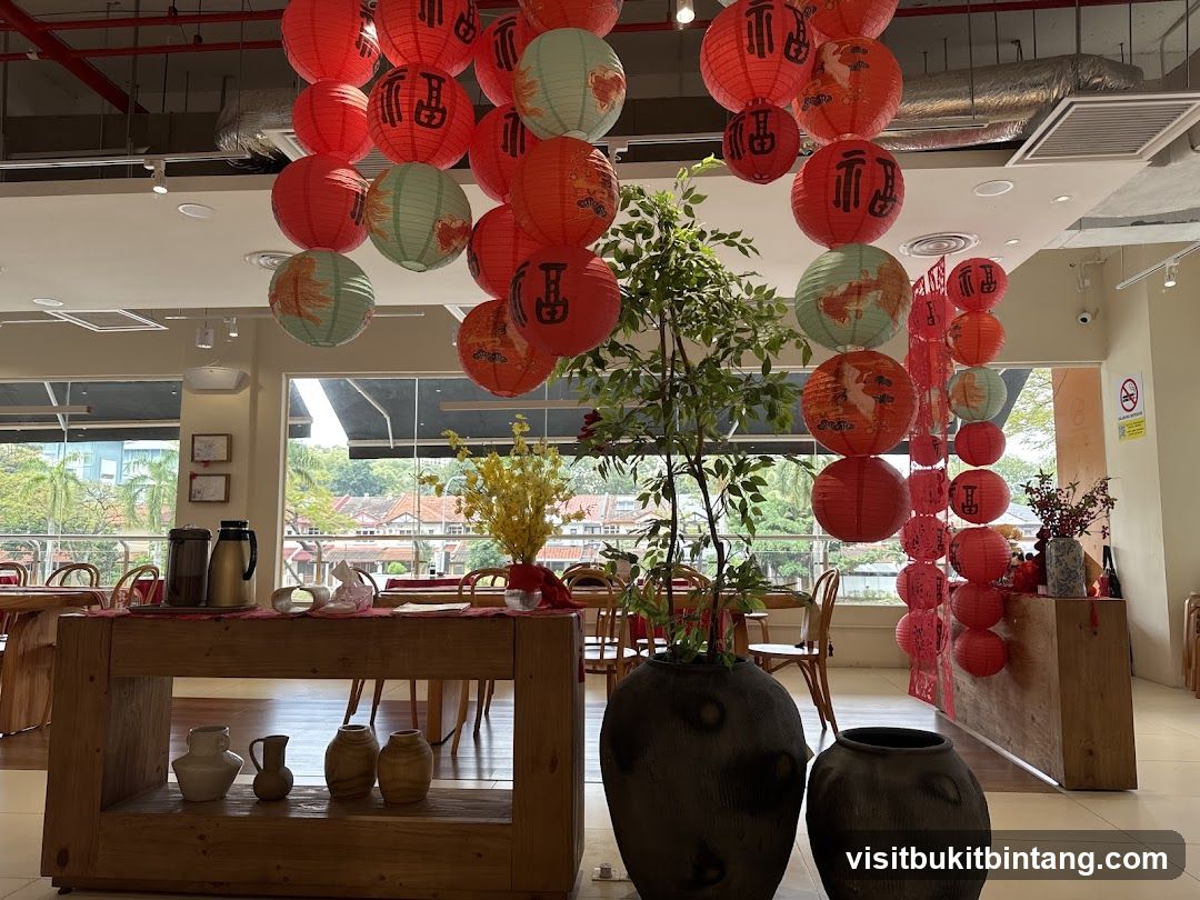 Restaurant Interior with Lanterns
