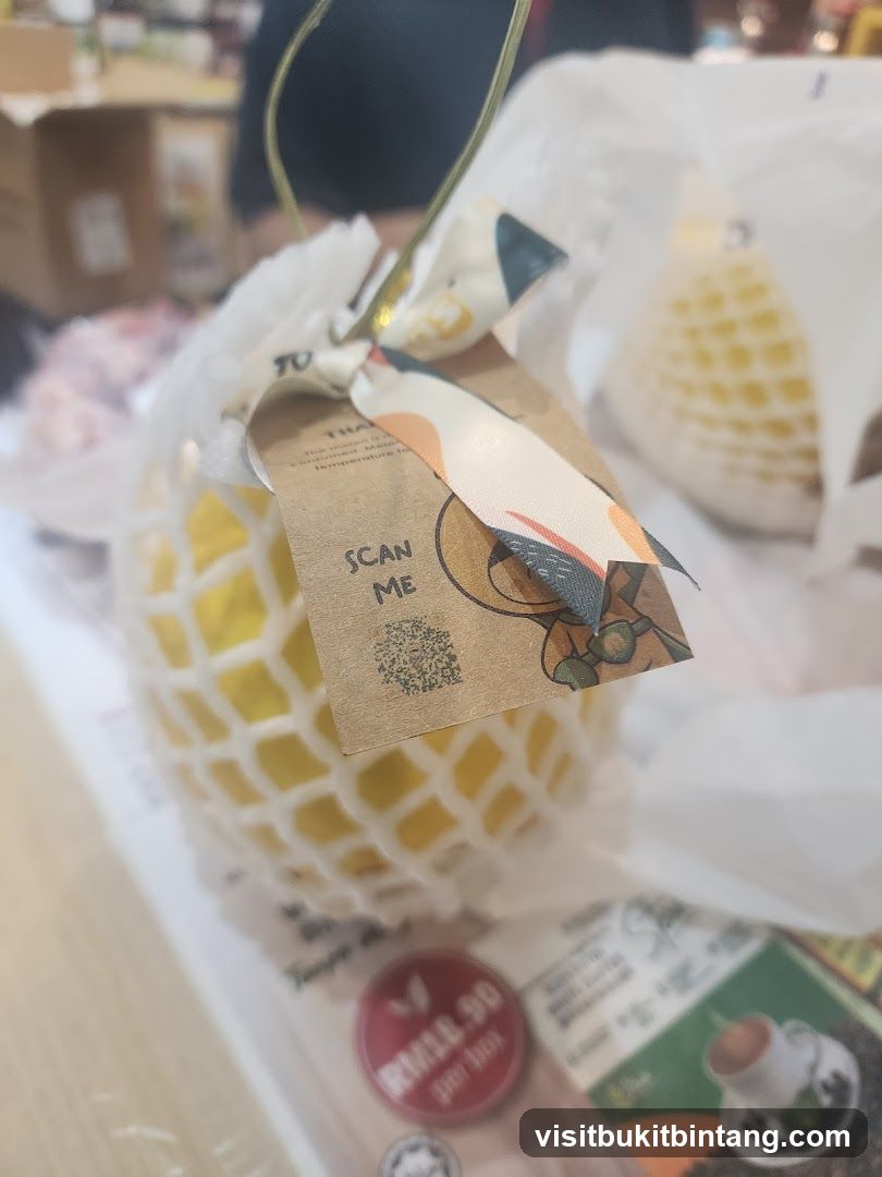 Packaged Fruit with QR Code
