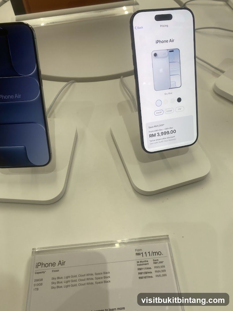 iPhone Air Pricing