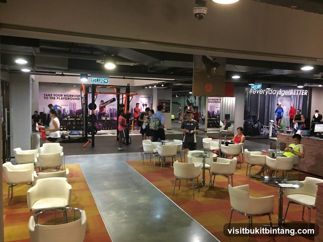Gym Interior with Seating Area