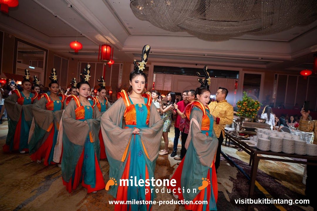 Performers in Traditional Attire at an Event