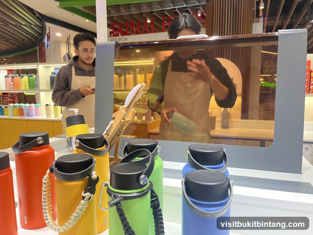 Store Display of Water Bottles
